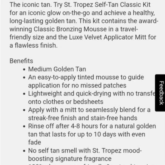 St. Tropez Self Tan Classic Kit NWT - Picture 7 of 8